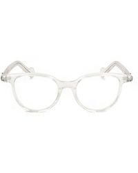 Moncler - Eyewear Round Frame Glasses - Lyst