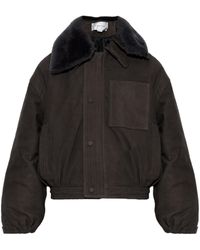 Victoria Beckham - Fur-Collar Pocket Jacket - Lyst