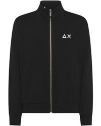 Sun 68 - Zip-Through Logo Sweatshirt - Lyst