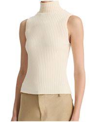 Vince - Sleeveless Turtleneck Top - Lyst