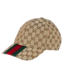Gucci Floral-print Monogram Trucker Cap in Blue for Men | Lyst