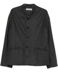 Jil Sander - Band-Collar Single-Breasted Jacket - Lyst