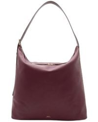 A.P.C. - Vera Logo Printed Maxi Shoulder Bag - Lyst