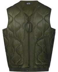 C.P. Company - Zip-Up Quilted Vest - Lyst