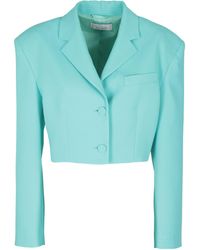 GIUSEPPE DI MORABITO - Notched-Collar Cropped Blazer - Lyst