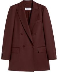 Max Mara - Double Breasted Button-Up Blazer - Lyst