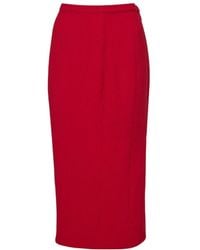 Mugler - High Waist Pencil Skirt - Lyst