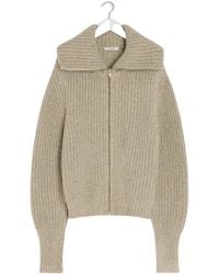 Lemaire - Zip-Up Knitted Cardigan - Lyst