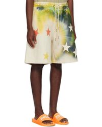 Palm Angels - Star Sprayed Drawstringtrack Shorts - Lyst
