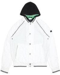 Armani Jeans - Logo Hooded Casual Jacket - Lyst