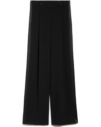 Max Mara - Button Detailed Straight-Leg Pants - Lyst