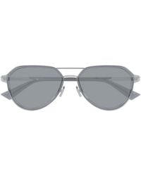 Bottega Veneta - Eyewear Aviator Sunglasses - Lyst