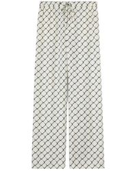 Gucci - Printed Silk Twill Pants - Lyst