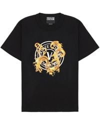Versace - Jeans Couture Baroque Logo T-Shirt - Lyst