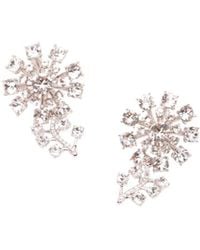 Self-Portrait - Flower Embellished Stud Earrings - Lyst