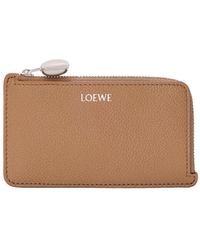 Loewe - Pebble Anagram-Detail Cardholder - Lyst
