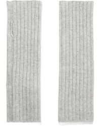 Yves Salomon - Ribbed Cashmere Fingerless Mittens - Lyst
