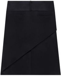 Courreges - Courrèges Infinity Asymmetric Satin Skirt - Lyst