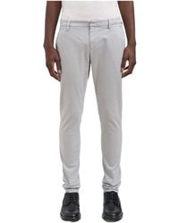 Dondup - Tapered-Fit Casual Trousers With Zip Details - Lyst