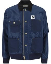 Sacai - X Carhartt Wip Logo Patch Twill Duck Jacket - Lyst