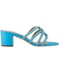 Aquazzura - 60Mm Crystal-Embellished Leather Mules - Lyst