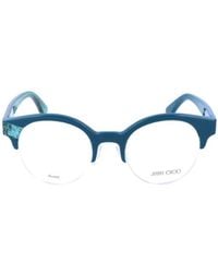 Jimmy Choo - Eyewear Round Frame Glasses - Lyst