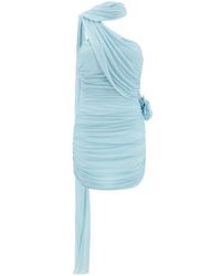 Magda Butrym - Wrap Neck Mini Dress - Lyst