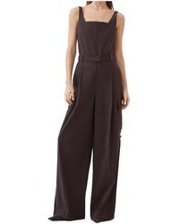 Brunello Cucinelli - Tropical Belted Cargo Jumpsuit - Lyst