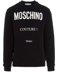 Moschino - Embroidered Logo Sweatshirt - Lyst