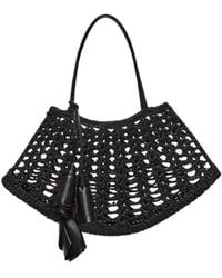 Magda Butrym - Crochet-Knit Flower-Pendant Tote Bag - Lyst