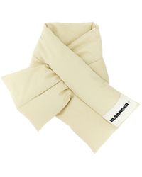 Jil Sander - Padded Logo-Patch Scarf - Lyst