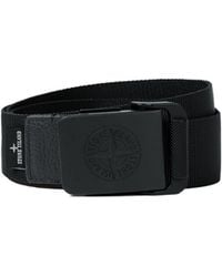 Stone Island - 9300001 Compass-Logo Buckle Belt - Lyst