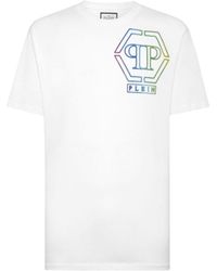 Philipp Plein - Logo Embellished Crewneck T-Shirt - Lyst
