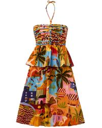 FARM Rio - Tropical Painting Dress - Lyst