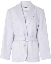 Zimmermann - Luna Belted Blazer - Lyst
