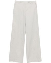 Emporio Armani - Wide-Leg Trousers - Lyst