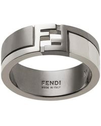 Fendi - Ff Cube Ring - Lyst