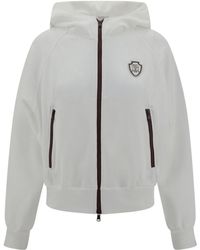 Brunello Cucinelli - Logo Patch Hoodie - Lyst
