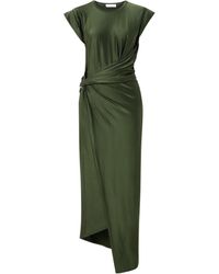 Rabanne - Draped Long Dress - Lyst