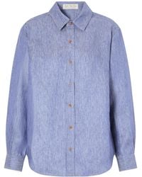 God's True Cashmere - Linen-Denim Shirt - Lyst
