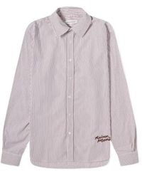 Maison Kitsuné - Striped Cotton Shirt - Lyst