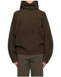 TOTEME - Loop Fleece Turtleneck Sweater - Lyst