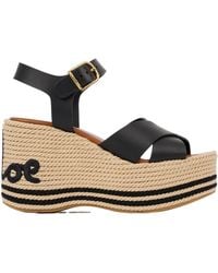 Chloé - Sand Wedge Sandals - Lyst