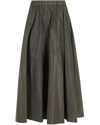 Aspesi - Pleated A-Line Midi Skirt - Lyst