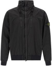 Stone Island - Logo Patch Bomber Jacket - Lyst