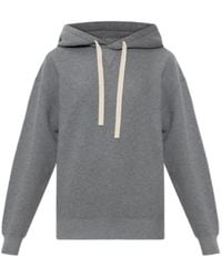 Jil Sander - Logo Printed Drawstring Hoodie - Lyst