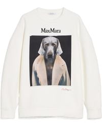 Max Mara - Logo Embroidered Crewneck Sweatshirt - Lyst