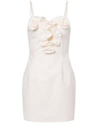 Magda Butrym - Floral-Appliqué Cotton Minidress - Lyst