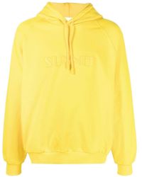 Sunnei - Logo Embroidered Drawstring Hoodie - Lyst