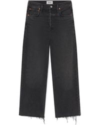 Agolde - Frayed-Hem Jeans - Lyst